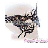 Wholesale Women Black Lace Crochet Butterfly Party Masquerade Masks thumbnail-2