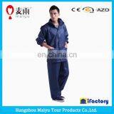 Durable Adult Waterproof Plastic Pant Blue Rain Jackets thumbnail-3