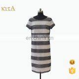 2016 Latest Fashion Black and White Embroidery Lace Ladies Dress thumbnail-1