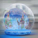 HI Christmas Giant Advertising Indoor Inflatable Snow Globes 0.7mm PVC Inflatable Human Size Snow Globe thumbnail-1