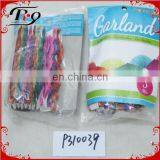 party decoration colorful fan paper garlands