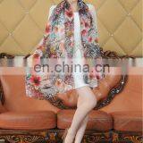 Fashion Digital Printed Chiffon Scarves For Ladies