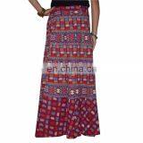 Wrap Around Skirt Sanganeri Printed Wraparound Hippie Boho Gypsy Mandala Cotton Wrap Around Skirt Dress Hippie Boho Women Wears thumbnail-3
