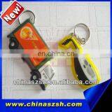 Vivid Light up LED PVC Key Chain With Bright Light for Promotion