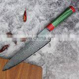 Hammered Octagon Handle Damascus Chef Knife Kitchen Knife thumbnail-2