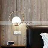 Glass Globe Chandelier Bedside Retro Decorative Pendant Lamp thumbnail-6