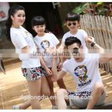 summer New Family Set Mother and daughter clothes Kids Baby Milo Sports T shirt +Pants Girls Boys sets