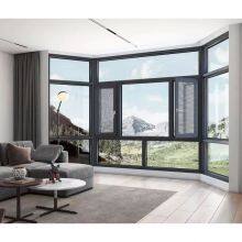 Custom design swing opening aluminum windows with tempered double glazing window