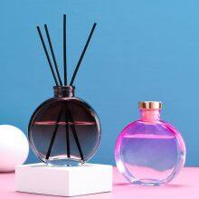 Color Transparent Vintage Aromatherapy Bottle Glass Perfume Bottle Young Girl Decoration Rattan Aromatherapy Bottle Indoor Volatilization Remove Odor thumbnail-3