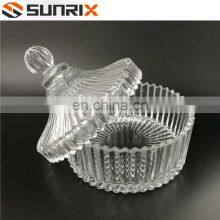 Glass Sugar Serving Bowl With Lid thumbnail-4