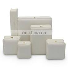 Wholesale White Color Leather Convex Edge Jewelry Box Long Chain Box thumbnail-4