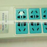 2200W 6-sockets Smart WiFi Power Strip With Home Alarm Function Compatible With 16PCS 315MHz OR 433MHz Wireless External Sensors