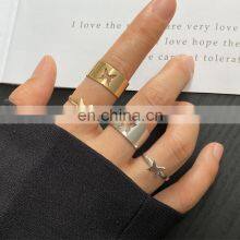 Trendy Gold Butterfly Rings For Women Men Lover Couple Rings Set Friendship Engagement Wedding Open Rings 2021 Jewelry thumbnail-4