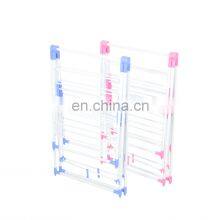 Indoor Outdoor Laundry Rack Foldable Cloth Dryer Stand Iron Spray Paint Clothes Drying Rack thumbnail-3