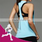 90% Polyester 10% Spandex Fitness Wear Top