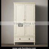 WD-049 Antique European Style Plywood Wardrobe Design thumbnail-1
