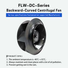 133mm 24V DC Backward Curved Centrifugal Cooling Fan for Ventilation Unit Project