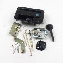 Original SANY Cabin Door Lock Latch Handle Kit | Stainless Steel Pestillo Puerta Cabina for SY75C SY215 Excavators thumbnail-1