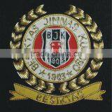 Embroidery Patche Cap Rank Shoulder Hand Machine Bullion Thread Emblem Insignia Blazer Badges