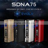 LeZT 2016 latest tc mod wholesale dna 75 watt box mod DX75 wholesale preorder now