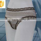 Hot Sell Sexy Underwear Young Lady Panty,lace Waistband and Stripe Covering Panty thumbnail-3