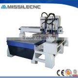 China Discount price multi heads 4 axis cnc wood carving machine