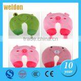 2015 Portable Outdoor Camping Folding Air Inflatable U Shape Neck Blow Up Cushion Flocking Travel Business Pillow thumbnail-6