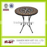 Patio New Design Mosaic Talbe Metal Garden Outdoor Mosaic Furniture Set thumbnail-1