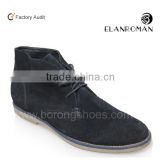 Genuine fashion men suede leather boots