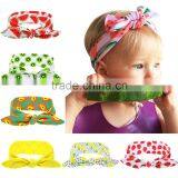 Hot-sales Kids Fruits Printed Headband Girl Cotton Headband Toddler Knotted Headband Wh-1790 thumbnail-1