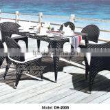 UV-resistant PE Rattan dining table set