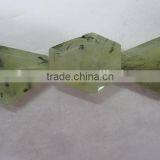 Wholesale Tumbled Flat Loosen Faceted Gemstone Manufacturer Prehnite thumbnail-1