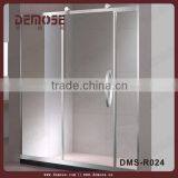 3 Glass Panel Shower Screen / Double Sliding Shower Door With Frame thumbnail-3