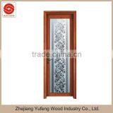 Solid Wooden Interior Classic Mdf Veneer Glass Door thumbnail-1