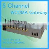 8 Port GoIP GSM/CDMA/WCDMA VOIP Gateway 3g Sim Card Voip 2100MHZ
