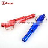 Goread K027 Big Aluminum alloy Survival whistle with key chain Sealed position