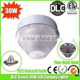 full cutoff 30w DLC led canopy industrial lighting