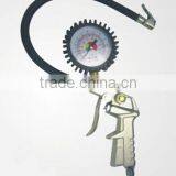 Car Pistol Grip Professional Tire Inflator Gauge, Tyre Inflator