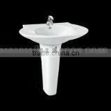 White Ceramic Pedestal Basin thumbnail-1