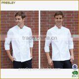 New Style Polyester Cotton Kitchen Clothing White Fit Chef Clothing Uniform thumbnail-5