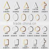 Gel Nail Polish Nail Art Metal Sticker 2015 Fashion Style Different Shaped Metal Studs ZX:R877 thumbnail-2