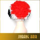 2016 Colorful European Cup Football Fans Explosion Head Hair Short Wig Cosplay Party Wig thumbnail-5