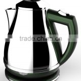 CE GS Aprroved 1.7L Green Color Stainless Steel Cordless Electric Water Kettle / HDK-210B-G