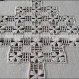 Hand Hemstitch White Linen Table Cloth No.7 thumbnail-3