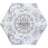 100*200*175mm Hexagon porcelain glazed tile ceramic kitchen bathroom tile