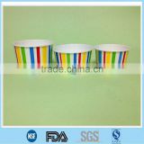 colorful paper ice cream bowl double pe coated/ cheap and fine colorful cup in summer/ brigt colors designed ice cup