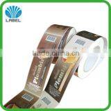 Food sticker roll for chocolate ice cream label