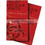 Biohazard Waste Disposable Bag, 7-10 Gallon Capacity, 24" Length x 24" Width, Medium, Red (Pack of 50) thumbnail-1