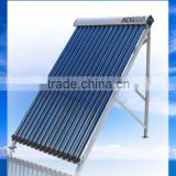 Adjustable Angle High Pressure Vacuum Tube Solar Collector 10 Tubes To 30 Tubes Solar Hot Water Systems