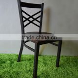 hot sale popular strong durable iron imitated wood restaurant chair